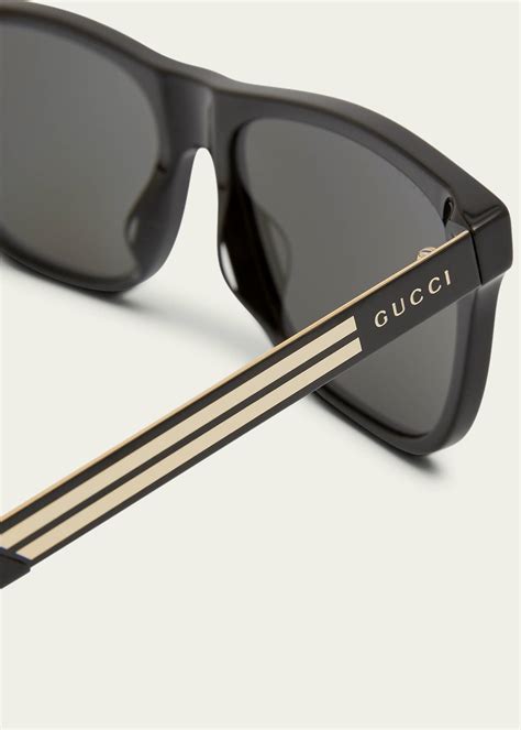 gucci men's square acetate logo sunglasses|Gucci sunglasses men sunglass hut.